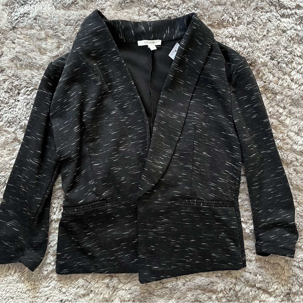 maurices spacedye knit blazer
